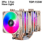XUANFENG Air-cooled CPU Cooler 90mm Fan Twin Towers 4/6 Heat Pipe 4pin/PWM Compatible LGA2011 115x 1200 1700 X79 X99 AMD AM3 AM4