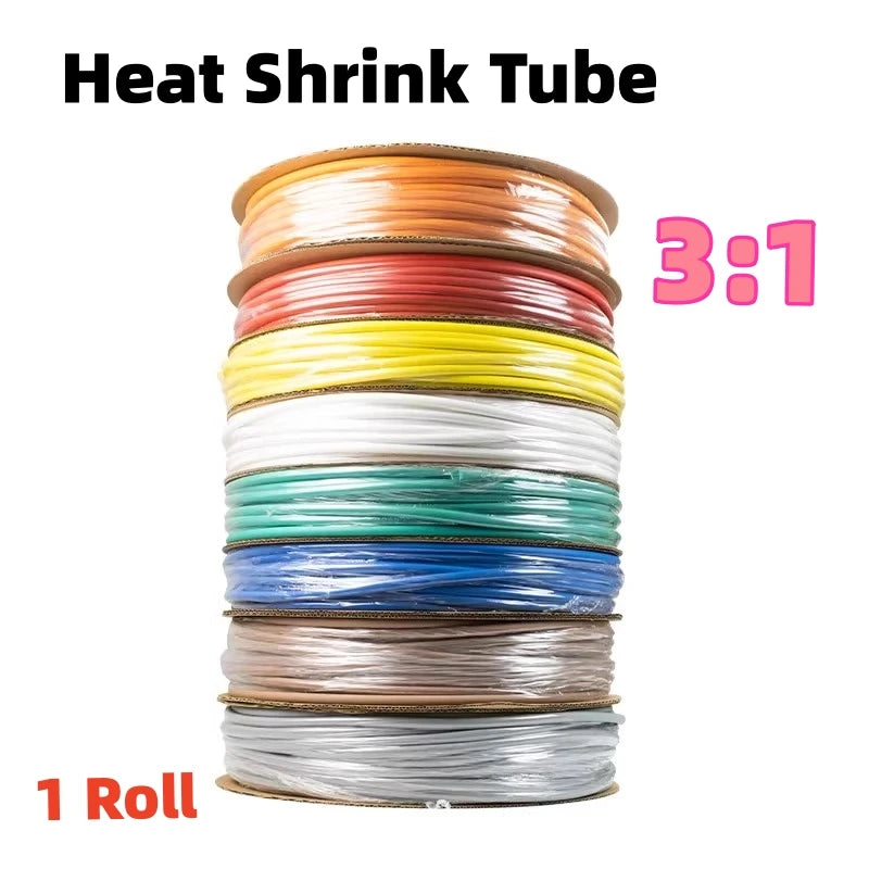 20/50/100/200M/ roll Heat Shrink Tube  Transparent 3: 1 ratio Adhesive Lined with Glue Dual Wall Tubing Wrap Wire Cable kit