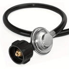 3 Ft Universal QCC1 Low Pressure Propane Regulator Grill Replacement with 8 FT Hose for Most LP Gas Grill, Heater and Fire Pit T