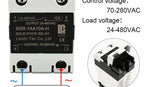 LCTC SSR 10A25a40a60A80A100A120A Solid State Relay with Radiator DC-AC AC-AC DC-DC DIN Rail Zero-crossing Relays