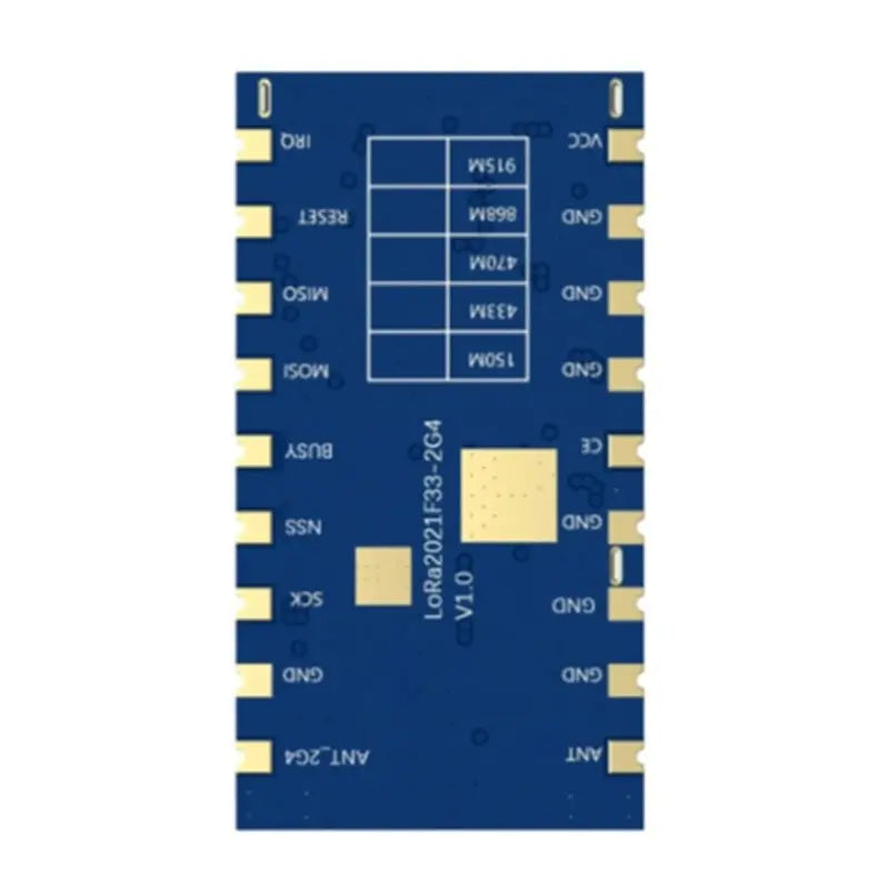 A13E-Lora2021f33-2G4 Wireless Module 2W High-Power Lora Module Use SPI Interface LR2021 Sub-Ghz 868-915Mhz