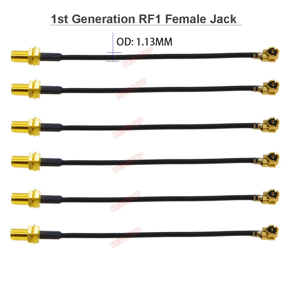 1pcs SMA to IPX Jumper 1st/4th Generation RF1/ RF4 Female Jack to SMA/ RP-SMA Female WIFI Antenna Cable RF1.13 Extension Pigtail