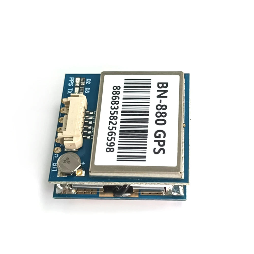 BN220 BN-880 GNSS Module, 3.0V-5.0V TTL Level GPS GLONASS Dual GPS Module with Built-in FLASH Antenna for RC Drone Airplane