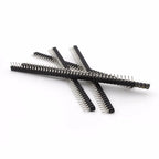 10pcs 2.54mm L7.43/9.7/11.75/17.8mm Round Single Row 1x40Pin Hole Breakable PCB IC Crystal Transistor Female Pin Header Socket