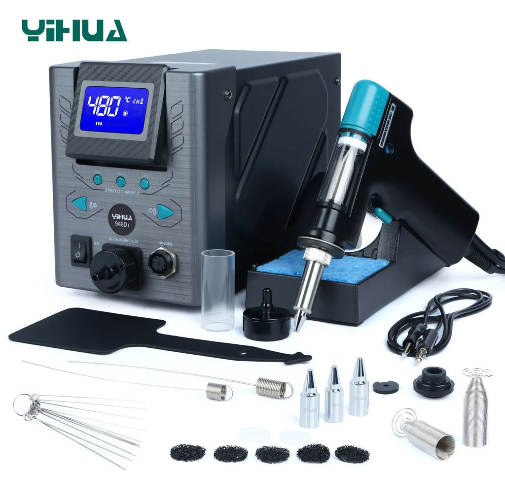 YIHUA 948D-I 110W High Power Desoldering Station With Tin Suction Gun PCB Welding Tools Vacuum Pump Sucker