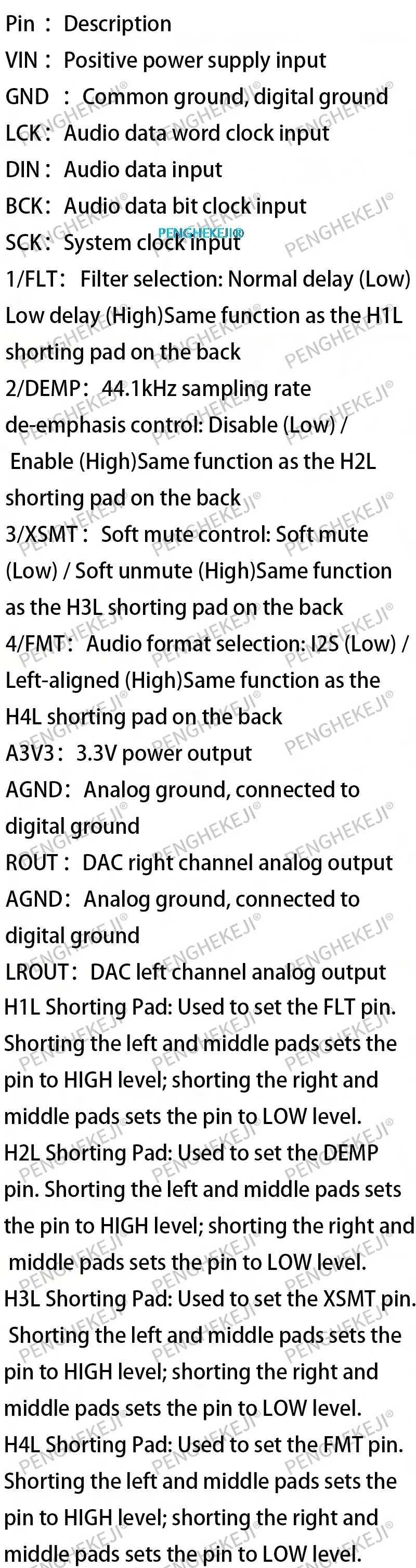 1let Interface I2S PCM5102A DAC Decoder GY-PCM5102 Player Module For Raspberry Pi pHAT Format Board Digital PCM5102 Audio Board