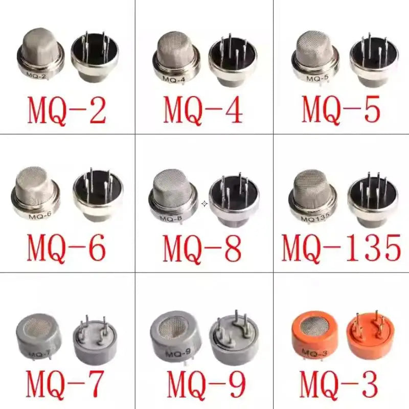 MQ-2,MQ-3,MQ-4, MQ-5, MQ-6, MQ-7, MQ-8, MQ-9, MQ-135 Gas Sensor Detection Module Detecting Methane Liquefied Gas Smoke Sensor