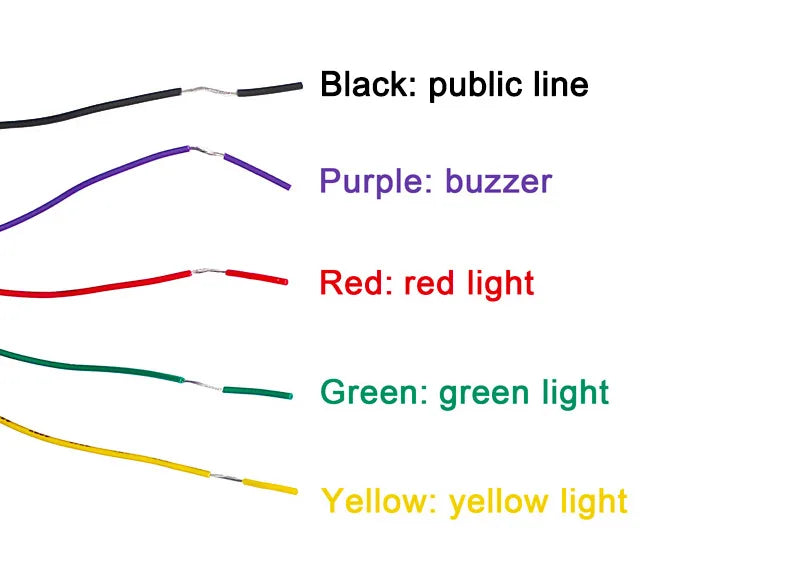 LTA5002 12V 24V 220V 3 Color Strobe Signal Warning Light Magnet Indicator Light LED Lamp Small Flashing Buzzer Security Alarm