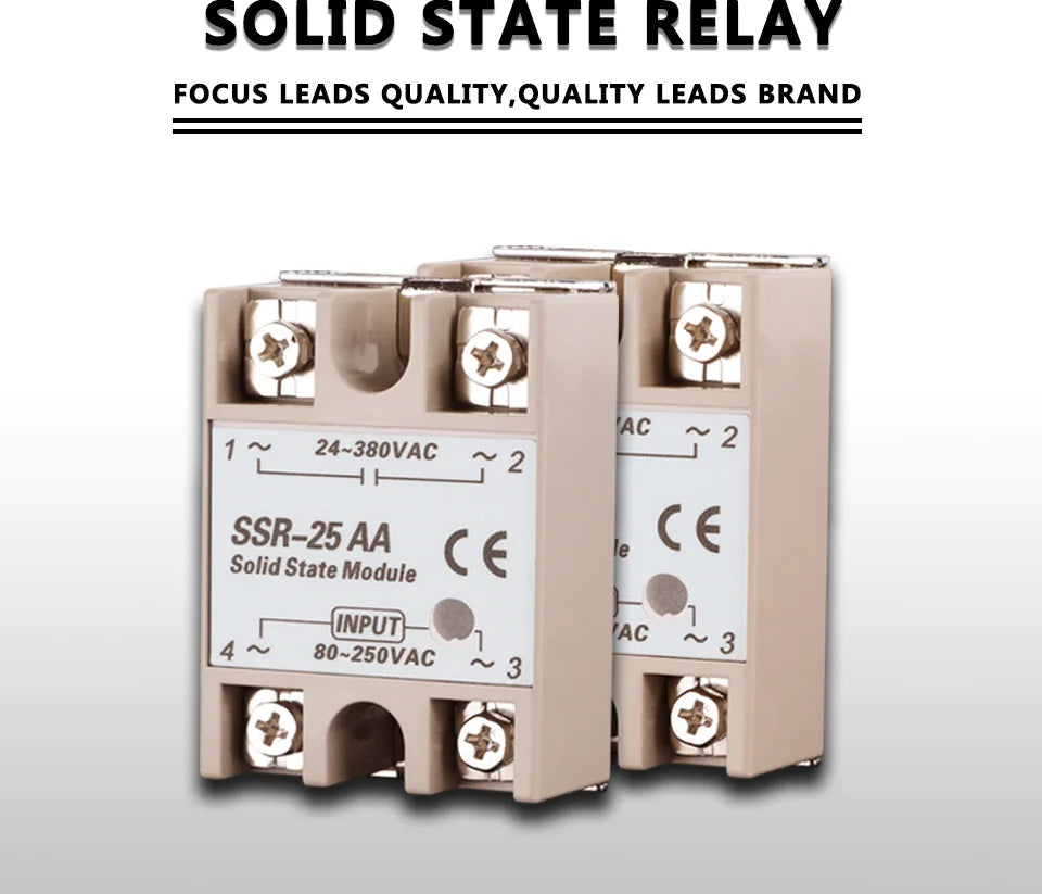Relay Solid State Ssr Rele 220V Module Modulo Voltage Smart 24V Relè Switch Contactor Reley Heatsink 40 10A 40A Din 25A Ssd 40Aa