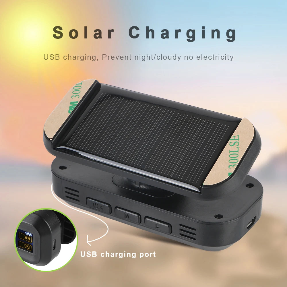 Temperature Warning Fuel Save Tire Pressure Monitoring System Solar TPMS With 4 External Sensors Car Tyre Pressure Monitor