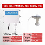 QT-10 CO2 Transmitter NDIR Carbon Dioxide Sensor RS485 4-20mA 0-5V 0-10V 10-30VDC IP65 for Greenhouse HVAC Factory