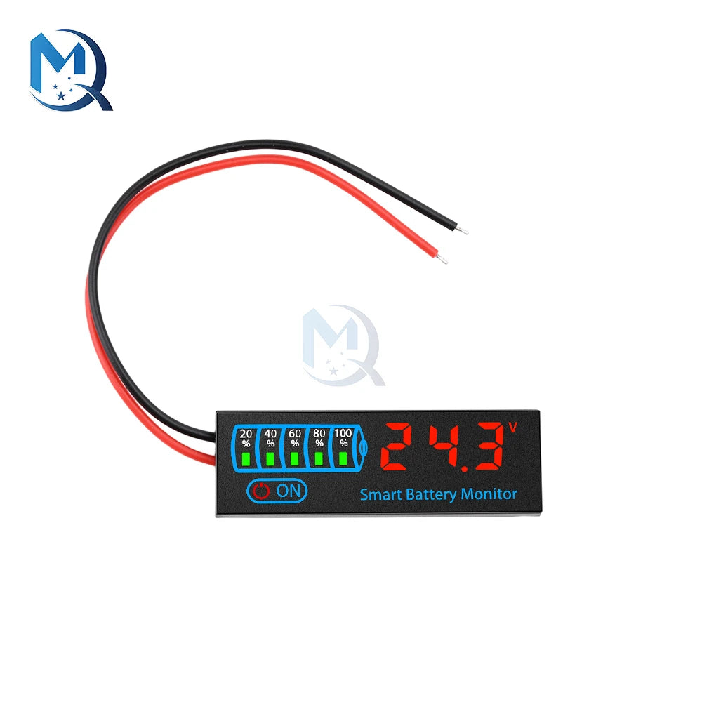 3-14S 1-7S 2-8S LED Battery Voltage Level Indicator Charge Acid/Lithium Universal 18650 Battery Charge Indicator Board DC 7-55V