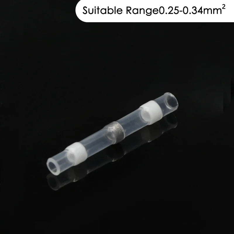 Solder Seal Wire Connectors 3:1 Shrinkage Rate Waterproof Electrical Cable Terminals Heat Shrink Tube Electrical Butt Splice