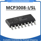 5PCS New MCP3008-I/SL MCP3008 SOP16 SPI IC