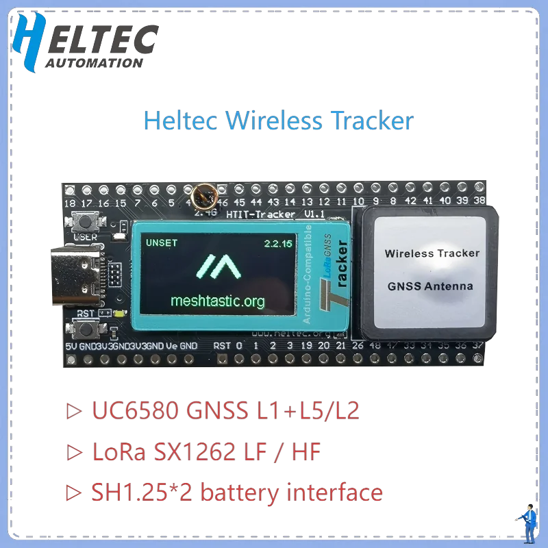 New Heltec ESP32 LoRa V3 Meshtastic Network Asset Tracker Wi-Fi Bluetooth GPS Tracker for Vehicle Bike Kids Pet Car Fitness