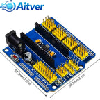 Nano Expansion Shield I/O Extension Board for Arduino Nano V3.0 Prototype Module – Blue/Red