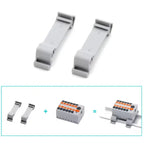 Distribution Terminal Block 1 In 12 Out DIN Rail Push In Electrical Connection Strip 41A 690V Copper Busbar Power Distributor