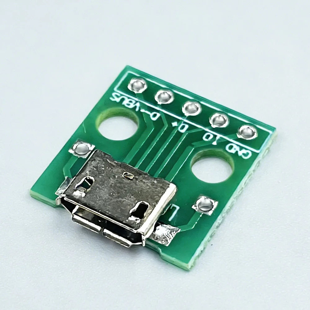 Type-c PCB With Cabel Converter Adapter Micro USB To DIP Female Connector Breakout Board Charging Cable Soldering Board Socket