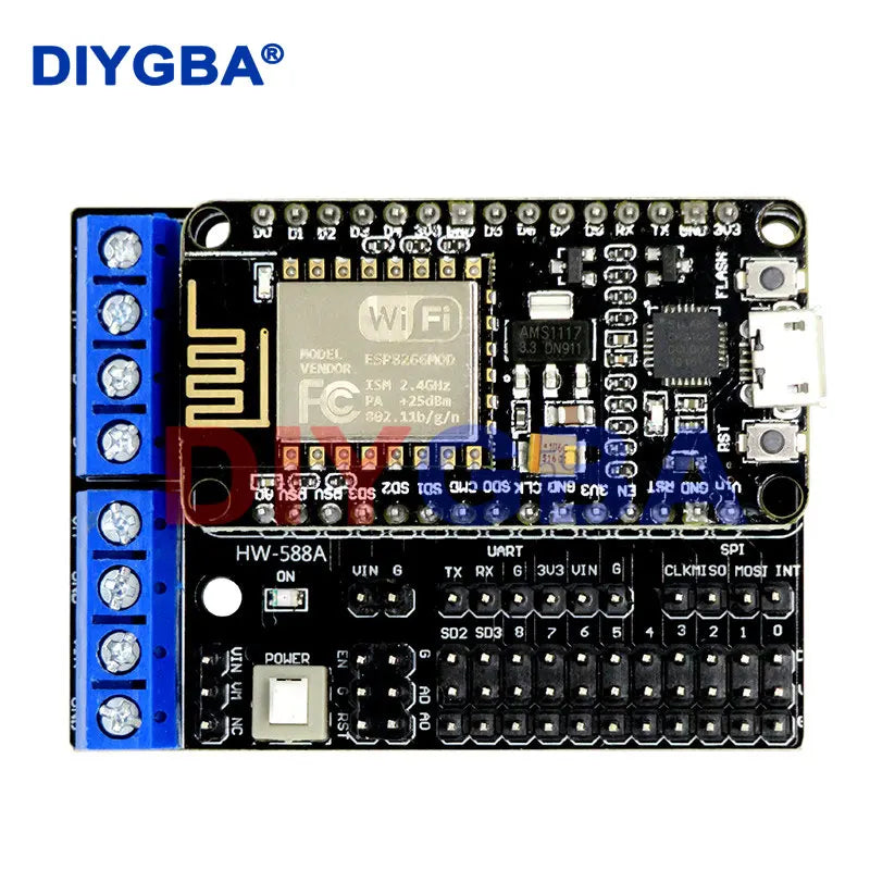 Node MCU Development Kit V3 CP2102 NodeMCU+Motor Shield Wifi Esp8266 Esp-12e diy rc toy remote control Lua IoT smart car L293D