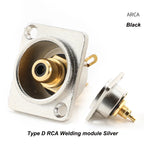 D Type RCA Female Jack YS367A Mounting Module Solder Socket AV Audio Video Connector for DVD Panel