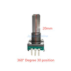 1pc EC11 Encoder Code Rotary Switch ALPS 30 Positions With Push Button 5pin Handle Length 15/17/20mmF Half Shaft