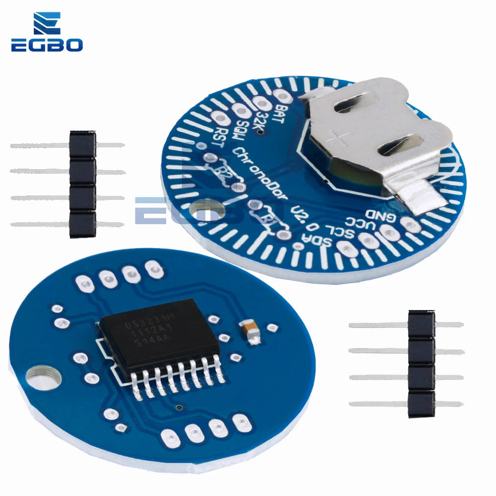 DS3231 ChronoDot V2.0 Precision RTC Module w/ Temp Compensation & I2C - Battery Backup for Arduino/RPi, IoT/DIY