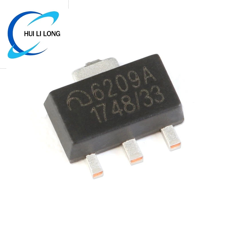 50Pcs/10pcs ME6209 ME6209A33 ME6209A33PG 6209A SOT-89 3.3V 2% Withstand Voltage 18V Low Dropout Linear Regulator IC