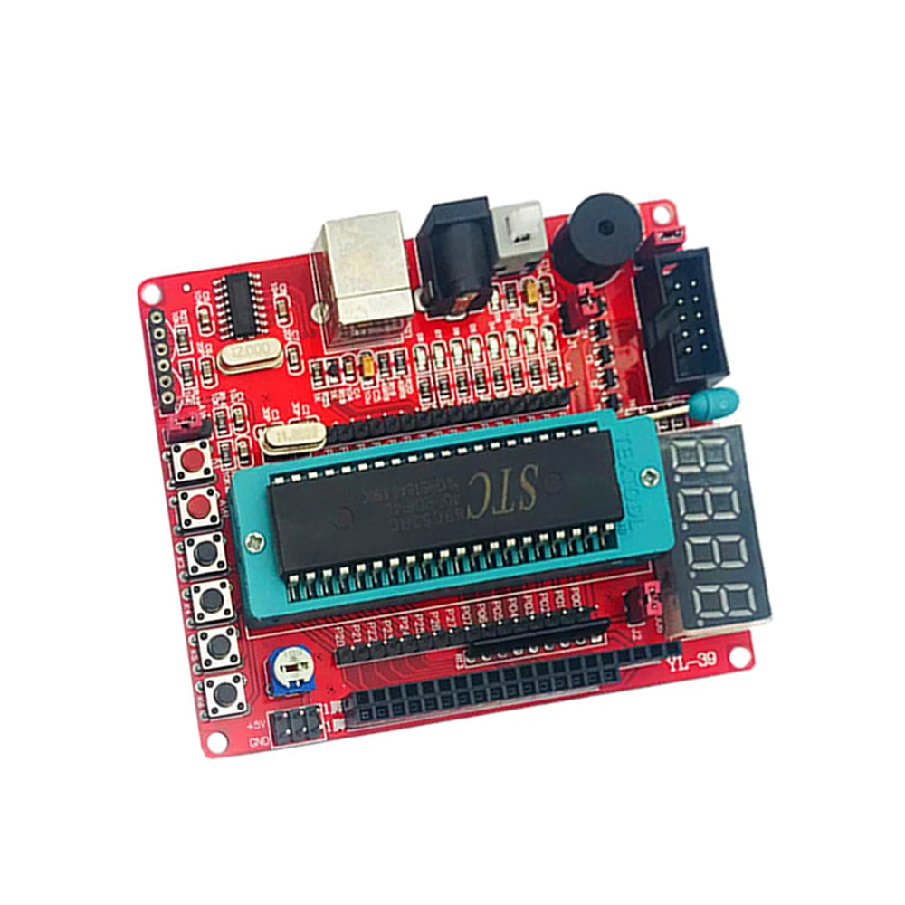 8051 Development Board C51 USB Programmable MCU Controller System Grade Microcontroller Board STC89C52 LED Marquee