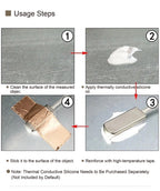Adhesive RTD Stick-on Temperature Sensor Surface Mount RTD Pasted Type Surface End RTD Self-Adhesive RTD