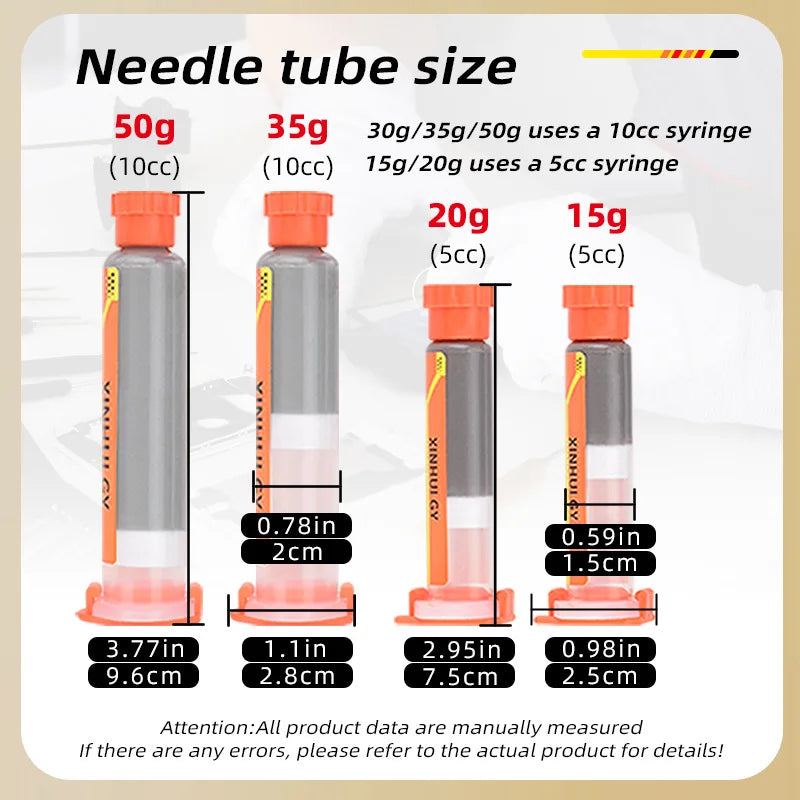 227℃ High Temperature Lead-Free Solder Paste Syringe Type For SMT IC BGA QFN Chip Repair Rework Soldering