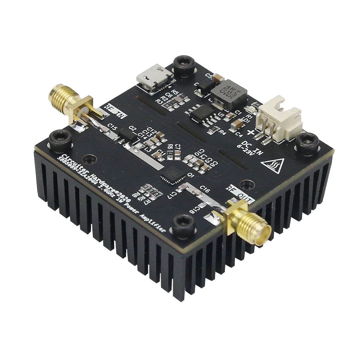 RF Power Amp 700MHz-2.4GHz 1W 30DBm Outperform RF2126 SBB5089+SZA2044 Microwave Power Amplifier