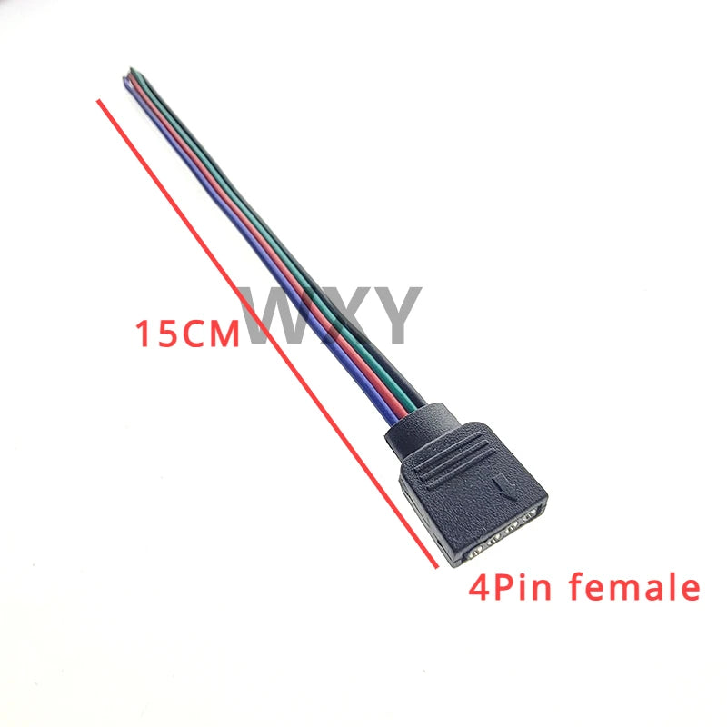 5Pcs 4Pin 5Pin LED Cable Male Female Connector Adapter Wire For 5050 3528 SMD RGB RGBW led Strip Light RGB RGBW LED Controller