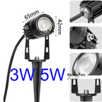 IP65 LED Lawn Lamp COB Light DC12V AC110V 220V Outdoor Waterproof Pathway Garden Spot Bulb 5W 3W Decor Landscape Light