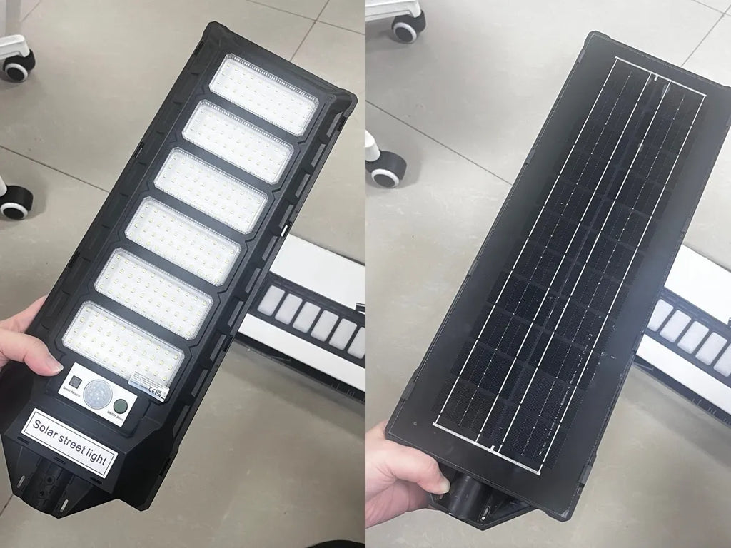 12000W Solar Lights Commercial LED Outdoor Dusk To Dawn Solar Street Lamp Waterproof Backyard Garden Security Lighting IR Sensor