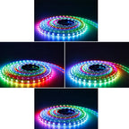 WS2812B DC5V Individually Addressable Led Strip 30/60/74/96/144leds/m WS2812 5050 RGBIC Smart Pixels Led Light IP30/65/67 DC5V