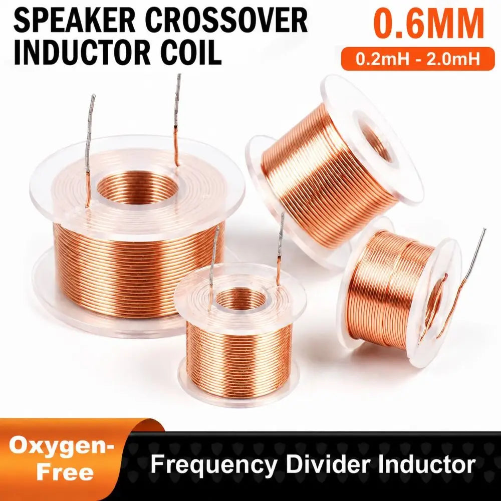 Durable 0.6mm Speaker Crossover Inductor Coil 0.2mh-2.0mh Copper Audio Inductor Coil Audio Coil