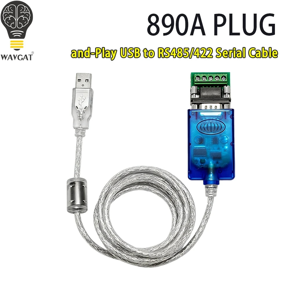 1.5m 3m USB to RS-422 RS-485 Converter RS422 RS485 USB2.0 Cable DB9 Adapter Transparent with Chipset Magnetic Ring UT-890A