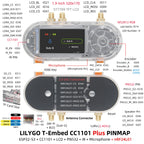 T-Embed CC1101 Plus Multi-Function Board ESP32-S3 Core Sub-1GHz/2.4GHz Dual-Band Communication 1.9-inch LCD+NFC+IR Remote
