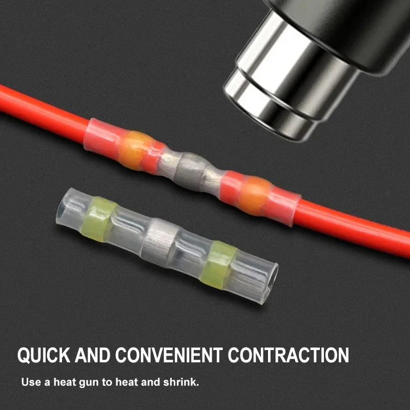 Waterproof Heat Shrink Butt Splices for A Secure Corrosion-Resistant Seal All-in-One Solder Seal Wire Connector Kit With Box