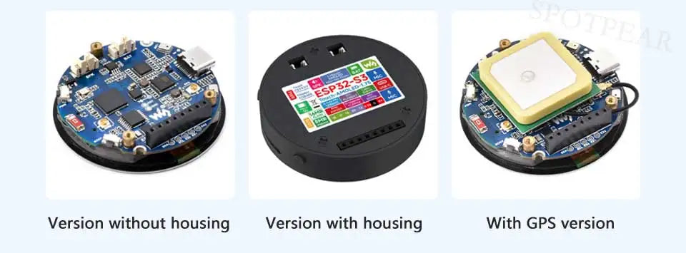 ESP32-S3 1.75inch AMOLED Round Touch Display Development Board 6-axis sensor Xiaozhi AI Deepseek Optional with Case or with GPS