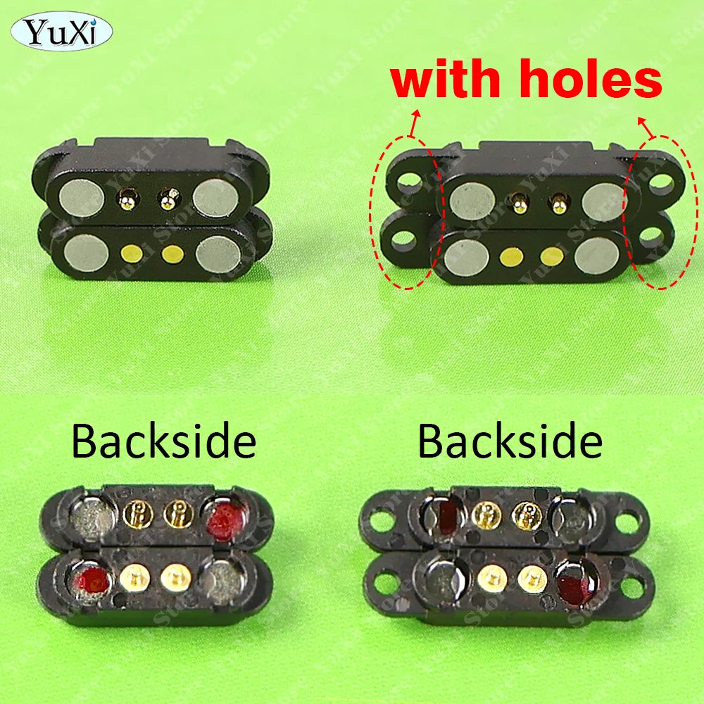 1-10set DC Magnetic Pogo Pin Connector 2Pin 3P 4P 5P 6P 7P 8P Pogopin Male Female Spacing 2.5/2.54mm Loaded Power Socket 2A