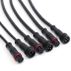 M12 IP67 Waterproof Cable Connector 2/3/4 Pin Male Female Plug with PVC Wire for Car Motorcycle LED Light Auto Accessories