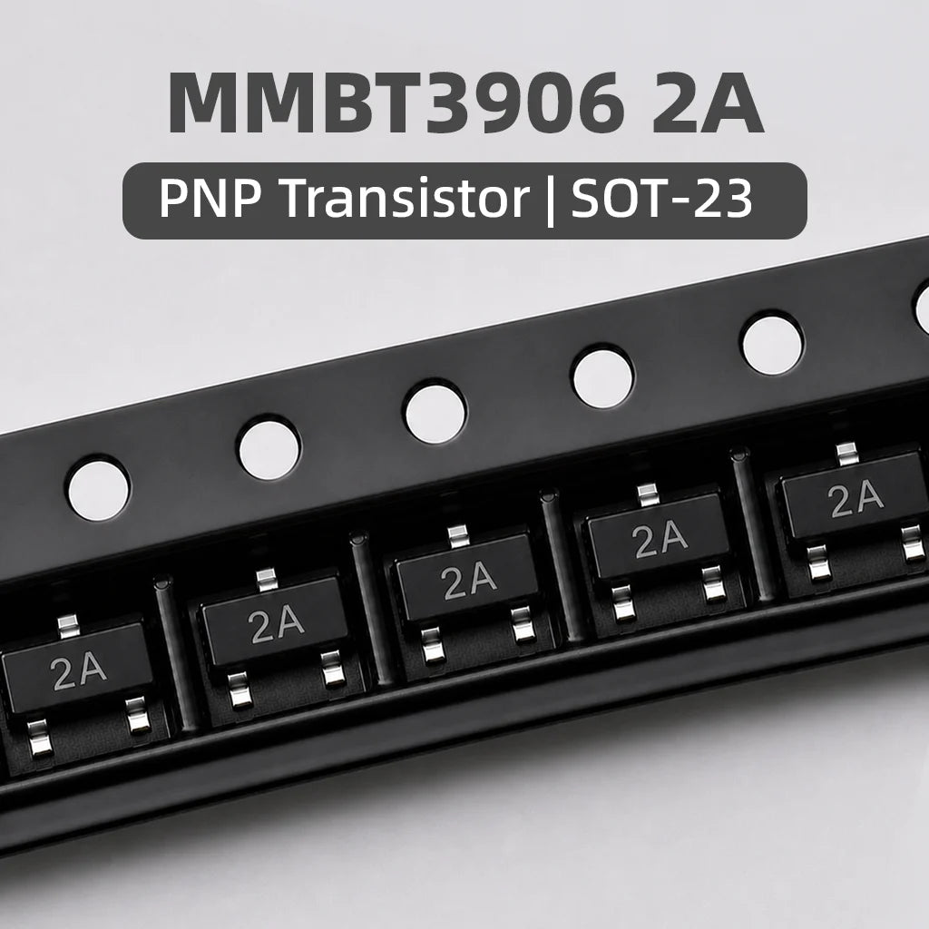 50PCS MMBT3904 MMBT3906 SOT-23 SMD Transistor NPN PNP General Purpose Switching BJT 1AM 2A Marking Code Electronic Components