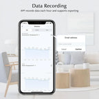 2026 New Tuya WiFi Humidity Temperature Sensor with External Probe Thermometer for Smart Home APP Monitoring for Refrigerator