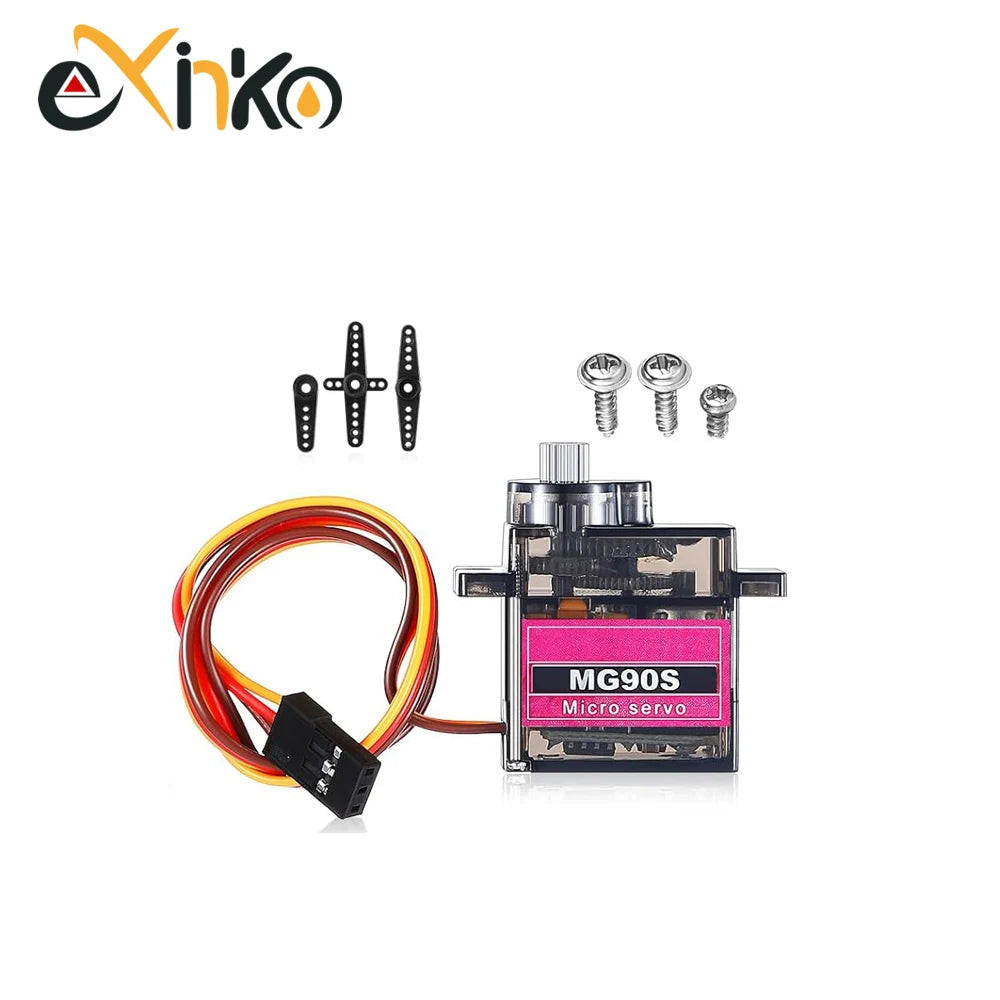 1-10pcs MG90S Servo All Metal Gear 9g SG90 Upgraded Version For Helicopter Plane Boat Car Trex 450 RC Robot 180/360 Degree