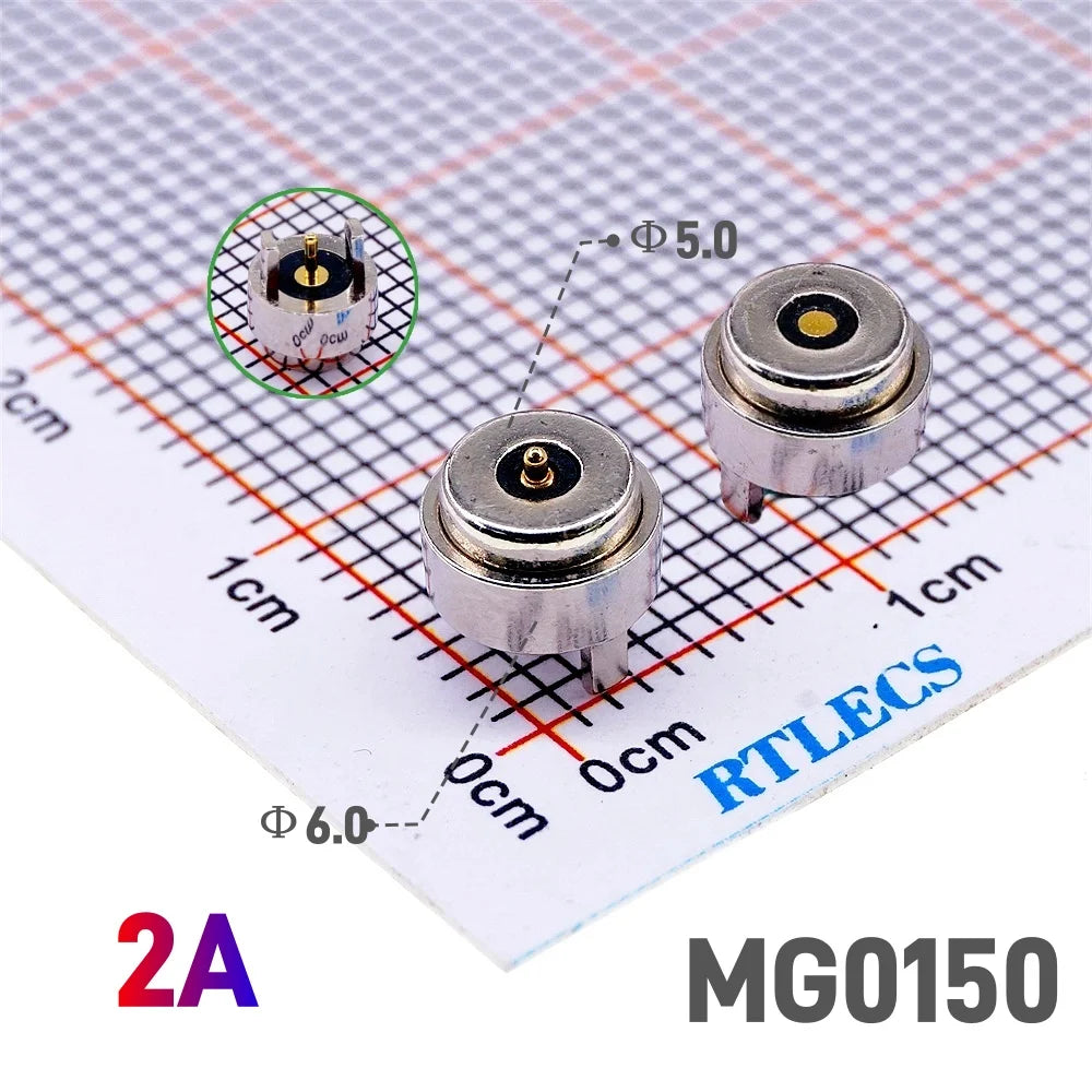1Pair 2/3/4/5/6Pin Waterproof High Current Magnet Suction Spring Pogo Pin Male Female Probe DC Power Charging Magnetic Connector