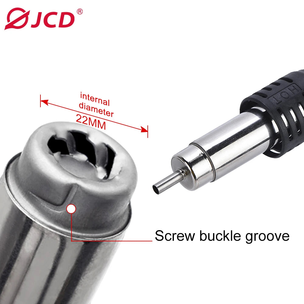 JCD Hot Air Gun Desoldering Hot Air Gun Handle Soldering Iron is Suitable for 858D 868D 8898 Rework Solder Repair Station