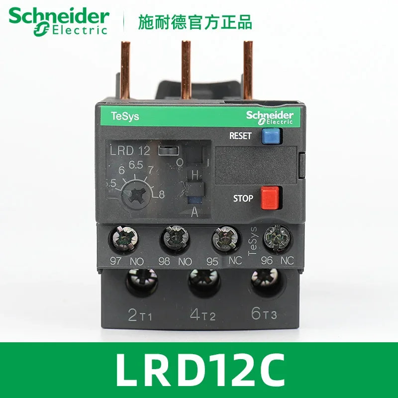 Schneider Electric LRD Series Thermal Overload Relay LAD7B106C Models LRD01/3/5/6/10/12/14/16/21/22/32C for Electrical Contr
