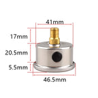 HPA M10*1 400BAR 6000PSI Air Pressure Gauge Stainless Steel Case Brass Thread Gas Manometer For Compressed Soda CO2 Air/Nitrogen
