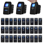 Blue Led Rocker Switch Button 5Pins&7Pins ON OFF ON For Car Marine Boat NARVA ARB Style interior Lights parts Camper Accessories